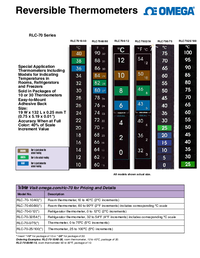 Thumbnail of document Data Sheet - RLC-70 7 or 16 Label Reversible Liquid Crystal Strips up to 100°C